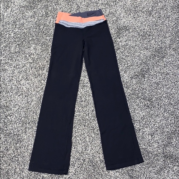 Lululemon legging pants black orange size 4 - Picture 2 of 7